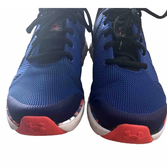 Under Armour Black Blue Orange Level X Series Kids Youth Shoes Size 6.5Y - Picture 6 of 6
